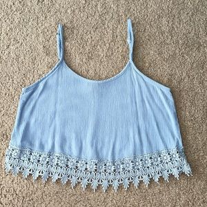 Forever 21 Crop Tank - Light blue